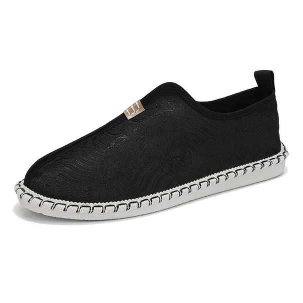Fashion Hot Sale Fashion Embroidery Fisherman Shoes For Men Breathable Flat Shoes Casual Men Slip-on Monk Shoes Men Zapatos Para Hombres_vogvips.com