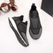 Sports Shoes Men's Fly Woven Mesh Breathable Contrasting Color Fashion Trend Casual Shoes_vogvips.com