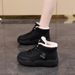 Fleece-Lined Thickened Snow 2025 Winter New Thick-Soled Mid-Calf Cotton Warm Cold-Proof Short Boots For Women 356-1_vogvips.com
