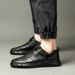 Men's Shoes British Board Shoes Sot Sole Irst Layer Cowhide One-pedal Shoes Men's Casual Leather Shoes_vogvips.com