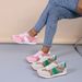 Women's Shoes Large Size Single Shoes Women's Casual Flower Lace Up Single Shoes_vogvips.com
