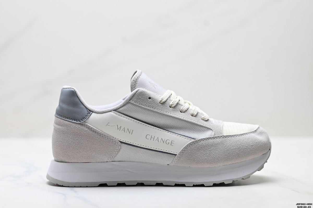 AX Retro Suede Mesh Sports Shoes For Men, Lightweight Flat Pad Outsole, Breathable Daily Commuting Street Casual Sports Shoes_vogvips.com