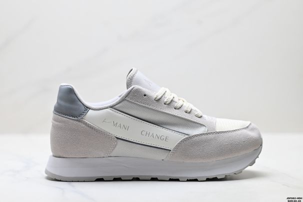 AX Retro Suede Mesh Sports Shoes For Men, Lightweight Flat Pad Outsole, Breathable Daily Commuting Street Casual Sports Shoes_vogvips.com