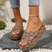 Women's plus Size Slippers Light Comfortable round Toe Plum Blossom Design Outdoor Wear_vogvips.com