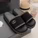 Xiaoxiang Woven Slippers For Women 2024 Summer Thick Sole Height Increasing Casual Versatile Internet Celebrity Outdoor_vogvips.com