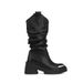 Women's Shoes Same Design Cowboy Boots Women Autumn New Thick Bottom Pile Boots Sleeve High Heel Long Boots Trendy_vogvips.com