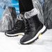Winter Snow Boots, Couple Sports, Cotton Boots, Large Size With Fleece, Warm Cotton Shoes, Versatile Snow Boots_vogvips.com