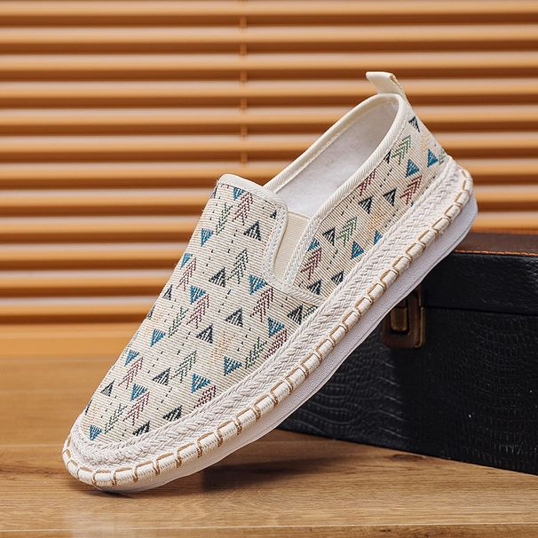 Summer Men's Slip-On Shoes Linen Casual Canvas Old Beijing Cloth Shoes 2025_vogvips.com