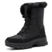Winter Winter Thick Anti Cold Snow Boots With Velvet For Women, Warm High Top Cotton Shoes, Versatile Large Cotton Anti Slip Boots_vogvips.com