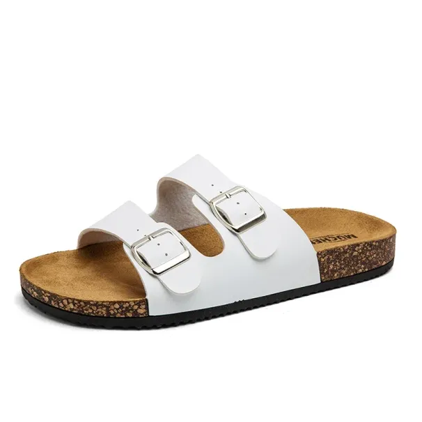 Fashion Classic Unisex Slippers Comfortable Summer Cork Shoes For Men Outdoor Sandals Microfiber Plus Size 36-46_vogvips.com