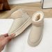 Women's Shoes Thick Soled Snow Boots, Snow Boots With Fleece Lining, Thickened And Warm, Women's Cotton Shoes_vogvips.com
