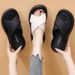 Women's Outdoor Slippers 2025 Summer New Thick Non-Slip Cross Strap Soft Sole Casual Beach Sandals_vogvips.com