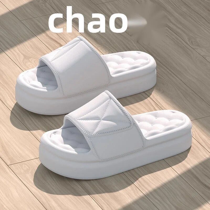 2023 New Shit Feeling For Women Summer Outwear Thick Sole Home Bathroom Anti Slip Couple EVA Slippers_vogvips.com