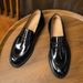 Euro Step 【Cowhide Lining】High-Quality Korean Style Loafers Business Casual Leather Elegant Big-Toe Men's Shoes_vogvips.com