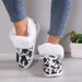 2024 Autumn Winter New Foreign Trade Fabric Casual Snow Low-top Fleece-lined Women's Cotton Shoes Large Size In Stock_vogvips.com