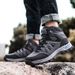 Outdoor Waterproof Hiking Boots Men's Women's Spring And Autumn Hiking Wear-resistant Mountain Sports Boots Hunting Sports Shoes_vogvips.com