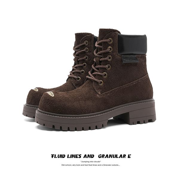 「XGXC」Niche Design Trendy Big-toed Martin Boots, 2025 Autumn New Thick-soled British-style High-end Commuting Work Boots._vogvips.com