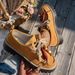 Women's Beaded Suede Loafers Lace-Up Platform Spring Style Plus Size Low Top Shoes_vogvips.com