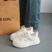 Soft, Cushioned Thick-soled Elevating Mesh Sneakers For Women; Breathable Mesh Uppers, 2026 New Summer Style—ultralight Hollowed-out Slip-ons In_vogvips.com
