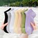 7 Pairs Of Summer Solid Color Mesh Fresh Korean Version Women's Macaron Candy Colored Short Socks_vogvips.com