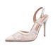 Women’s Shoes Lace Stitching High Heels Women Summer Elegant Sexy Pointed Banquet Party Wedding Stiletto Sandals_vogvips.com