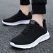 Euro Step Spring And Summer Black Casual Men's Student Mesh Breathable Running Soft Sole Sports Deodorant Travel Shoes Lightweight_vogvips.com