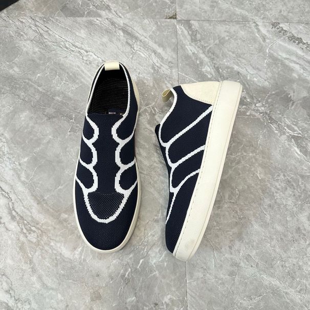 Spring Summer New Fashion Sports Casual Low-top Breathable Men's Stretch Fabric Slip-on Lazy Trendy Shoes_vogvips.com