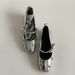 Lan Cabinet Version ~ Silver Flat Single For Women French Style Shallow Mouth Mary Jane One-Strap Bow Versatile Little_vogvips.com