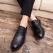 Euro Step Autumn Brogue For Men Korean Trendy British Style Leather Mens Shoes_vogvips.com
