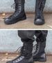 Combat Boots Military Fans Canvas Shoes Hiking Shoes High-top Mesh Light Breathable Men's Tactical Boots Training Boots_vogvips.com