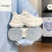 Light Blue Mesh Dad Women, 2026 New Model, Niche Design, Thick-soled Height-increasing Women's Shoes, Versatile Sneakers_vogvips.com