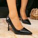 Summer Classic Black Stiletto Pumps - 8cm Pointed-Toe Professional Heels For Women, Inspired Office Dress Shoes_vogvips.com