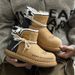 BUFFNY Couple's Winter Boots - Fleece Lined Snow Boots For Men & Women, Slip-Resistant Rubber Sole, Suede Leather Upper, Casual Comfort Shoes_vogvips.com