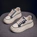 Autumn White New Korean Version Female Student Thick Soled Height Increasing Sports Board Casual Shoes Hb1393_vogvips.com