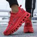 YRZL Men Running Shoe Lightweight Height Increase Breathable Knitted Sneakers Comfortable Walking Shoes No Slip Sports Shoe_vogvips.com