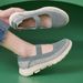 K6016-5 New 2025 Genuine Leather Autumn Winter Light Cushion Non-slip Round Toe Knit Breathable Mom Shoes Women_vogvips.com