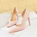 3287-2 Style Banquet Women's Thin High Heels Xishi Suede Shallow Mouth Square Head Side Hollow Single Shoes_vogvips.com