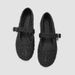 Sheepskin Version~ Genuine Leather French Ballet For Women Black Shiny Flat Shallow Mouth Single One-Strap Mary Jane_vogvips.com