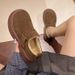 Thick Soled Boken Shoes, Women's New High Top Cotton Shoes, Lazy Shoes, Short Boots, Snow Boots_vogvips.com