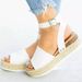 Women's Shoes Thick Soled Women's Sandals With A Buckle Strap Wedge Rope Light Bottom Thick Bottom High Heel Sandals For Women_vogvips.com