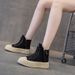 Thick-soled High-top Board Shoes Women's Creative Casual Versatile Niche Female Students Casual Board Shoes_vogvips.com