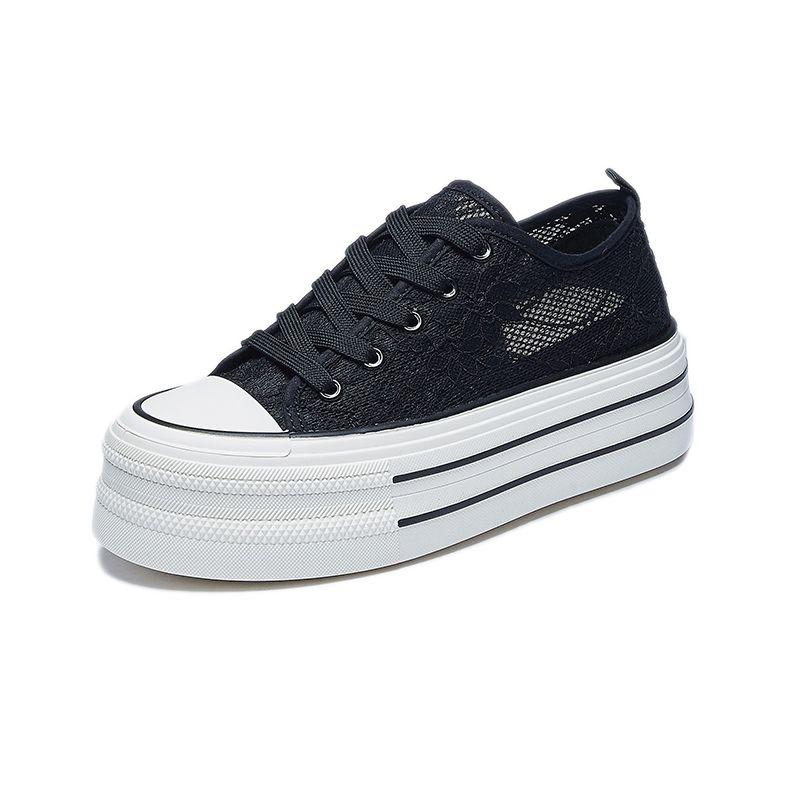 Brand Factory Store Lace Hollowed Out Breathable Fashion Trend Versatile Casual Board Shoes For Women's Shoes_vogvips.com