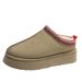 Popular Thick-soled Snow Boots For Women 2023 Autumn And Winter New Outer Wear Increased Height Plus Velvet Toe Half-mug Furry Shoes For Women_vogvips.com