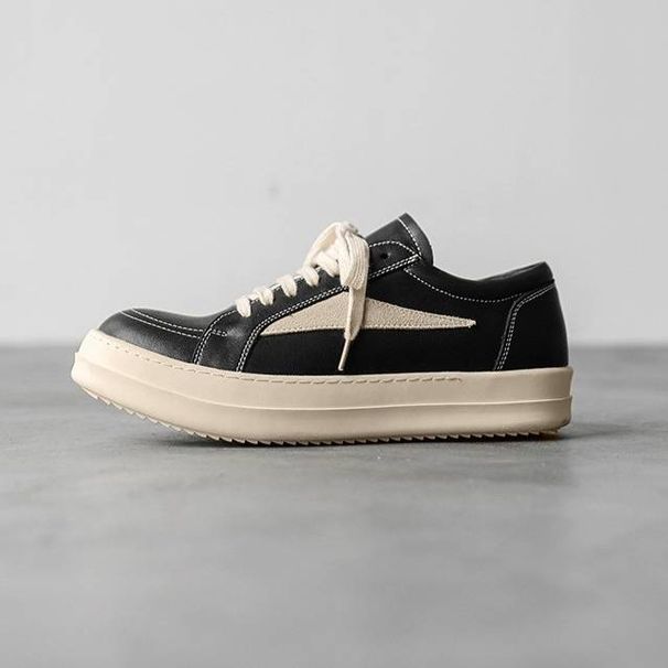 Men's Shoes Retro Thick Soled Splicing Shoes Summer New Niche Height Enhancing Youth Fashion Trend White Shoes_vogvips.com