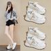 Korean-style New Dad Sneakers For Women, 2026 Spring, Student Sports Running Casual Street Style, Thick-soled_vogvips.com