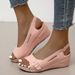Women's Export, Large Size Wedge Heel, 2022 Spring/Summer New Style, European And American Fish Mouth Thick-Soled_vogvips.com