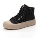 Vintage Short Boot For Soft Sole 2023 Autumn Winter New Veratile Caual High Top Women In Style Plu Size Single_vogvips.com