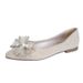 Craft Single Fashionable Women's Fashion, Pointed Shallow Mouth, 2025 Spring Cute Princess Shoes, Bow Soft Sole, Milk_vogvips.com