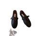 Edition~ Sheepskin Spring Summer Genuine Leather Shallow Mouth One-Strap Hollow Round Toe Flat Shoes For Women Alaia Edition~_vogvips.com