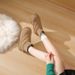 velvet High-top Boots Women's Non-slip Versatile Student Tide Thermal Socks Boots Cotton Shoes_vogvips.com